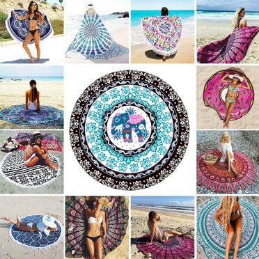 Boho Beach Towel Mandala Hanging Hippie Tapestry Throw Yoga Mat Picnic Blanket